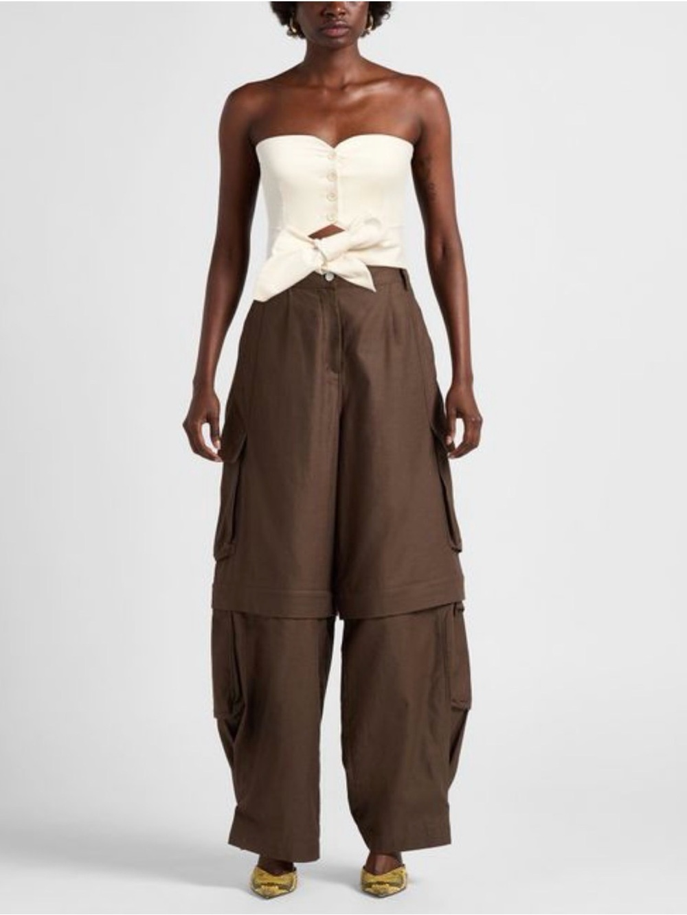 Philosophy Di Lorenzo Serafini  wrap Crop Top